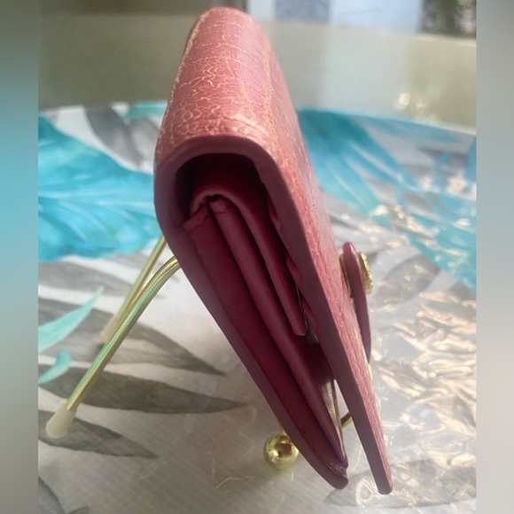 MIU MIU Pink Croc Trifold Wallet | - Picture 11 of 14